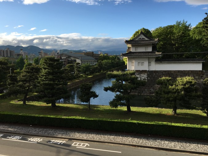 Being able to see the mountains surrounding Kyoto, as well as sky, water and trees, provides a constant reminder of the elements.